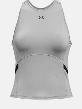 Under Armour Light Gray Women's Athletic Compression Tank Top Small